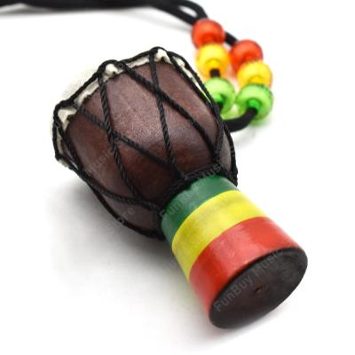 ‘【；】 Mini Necklace N Jambe Drummer Individuality Djembe Pendant Percussion Musical Instrument Accessories Toy