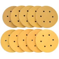 6Inch Hook and Loop Sanding Discs,60/80/100/120/150/220/320/400/600/800 Grits Sandpaper for Random Orbital Sander,100Pcs