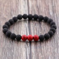 11 Colors Lava 8mm Stone Beads Volcano Lava Natural Bracelet Beaded Bracelets Bead Jewelry for Men Women Health Yoga bracelet Pendants