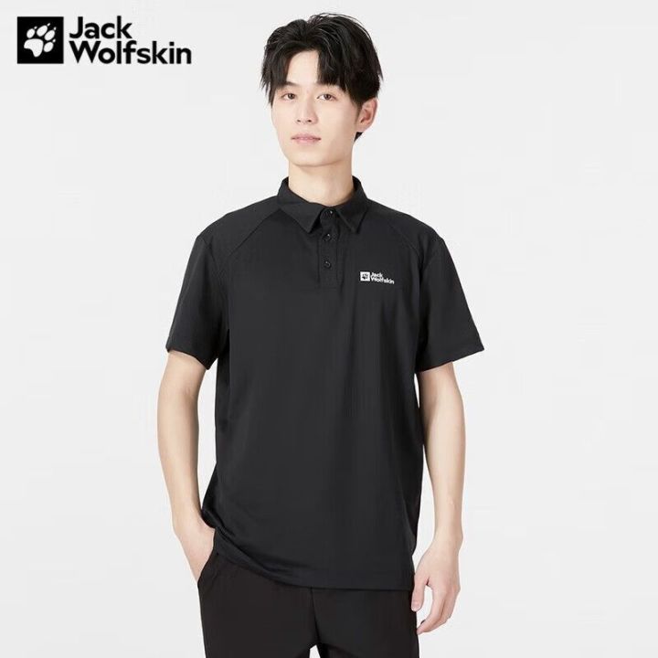 jack-wolfskin-jackwolfskin-wolf-claw-t-shirt-polo-shirt-male-23-spring-and-summer-new-outdoor-breathable-moisture-absorption-short-sleeve-5823331