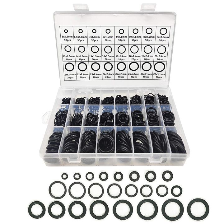 nbr-seal-ring-silicone-kit-740pcs-rubber-o-ring-gasket-assortment-for-automotive-repair-plumbing-and-faucet-resist-oil-heat-o-r-gas-stove-parts-acces