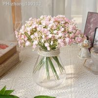 42 Head Bouquet Artificial Plastic Flower Handmade Babysbreath Fake Plant Gypsophila Floral Arrange for Wedding Home Table Decor