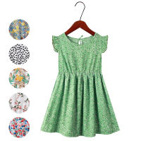 Summer style girls dresses 2022 fashion al sleeve children beach dresses 2-11years baby vest dresses toddler flower clothes