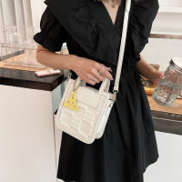 Fashion Biscuit Bag Square Cute Pure Shoulder Crossbody Bags Ladies Solid Color PU Leather Luxury nd Designer Handbags