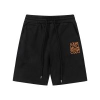 Available High Version Loewe Mens And Womens Summer New Simple Graffiti Printing Letters Loose Casual Five-Point Shorts