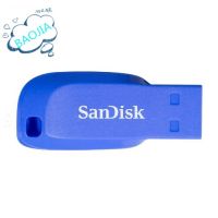 【คุณภาพสูง】sandisk cruzer usb แฟลชไดรฟ์ 8gb/16gb/32gb/64gb สีฟ้า