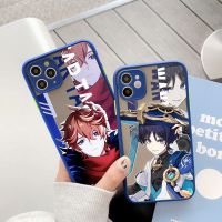 ผิวด้านโปร่งใสเคสโทรศัพท์อนิเมะเกม Genshin Impact สุดฮอตสำหรับ Iphone 14 11 12 13 Plus Mini Xs Pro ปกสูงสุด