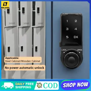 Drawer Smart Cabinet Lock Keyless Digital Locks Digital Coded Lock Mailbox  Cupboard Gates Security Touch Screen Password Lock for Wooden 22mm