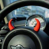 【CC】┅✑  2pcs Car Decorations Devils  Steering Decoration Small Horn Ornaments Interior Accessories