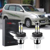 หลอดไฟหน้ารถยนต์ LED T12 6000K สีขาว แบบเปลี่ยน สําหรับ Toyota Avanza 2003 2004 2005 2006 2007 2008 2009 2010 2011 (1 คู่) เสียบและเล่น