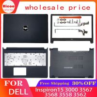 ใหม่เคสแล็ปท็อปสำหรับ Inspiron 15 3000 3567 3568 3558 3562ปกหลัง LCD บานพับฝาปิดโน้ตบุคที่วางแขนด้านบนเคสด้านล่าง J76ที่อยู่อาศัย