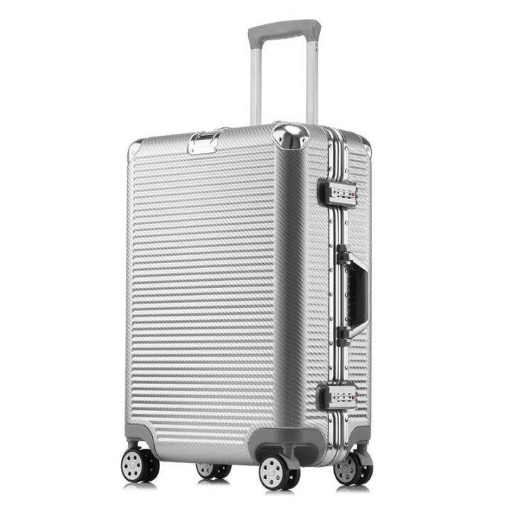 NEW Spinner Aluminum Frame Hardside Travel Suitcase On Wheel Travel