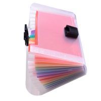 Expanding File Folder A6 Accordion Folder Receipt Organiser for Conference School Office Colorful Labels ( 13 Pockets )