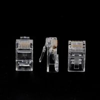 100pcs CAT6 cat5e Plug RJ45 Network Cable 23-24 AWG Modular Connector Plugs 8P8C Good elasticity of the clip Cables