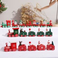 【LZ】◇⊕❦  Christmas Train Ornament 2023 New Year Gift Christmas Decoration for Home 2023 Navidad Xmas Decor Merry Christmas Natal Noel