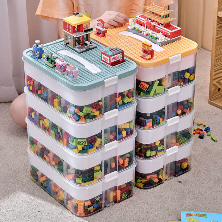 Plastic Storage Box with Removable Lids, Playroom and Gaming Storage