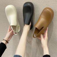 Flat Sole Toe Cap Sandals Women Axige Slippers Thick-Soled Super Soft Candy Jelly Rain Boots Trendy Baotou Ahxige