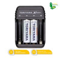 Toriyama แท่นชาร์จ+ถ่านชาร์จ AA 1200 mAh 2ก้อน แท่นชาร์จ X4 USB