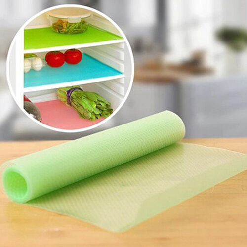 Reusable Shelf Liners Cabinet Mat Drawer Mat Moisture-Proof Waterproof Dust  Anti-Slip Fridge Kitchen Table Pad Paper