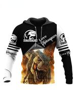 2023 2023 คุณภาพสูง Love Dinosaur Hoodies 3D All Over Printed Crewneck Sweatshirts Pocket Hoody Sport Casual Streetwear Men Unisex Clothing Thin hooded sweater สต็อกเพียงพอ