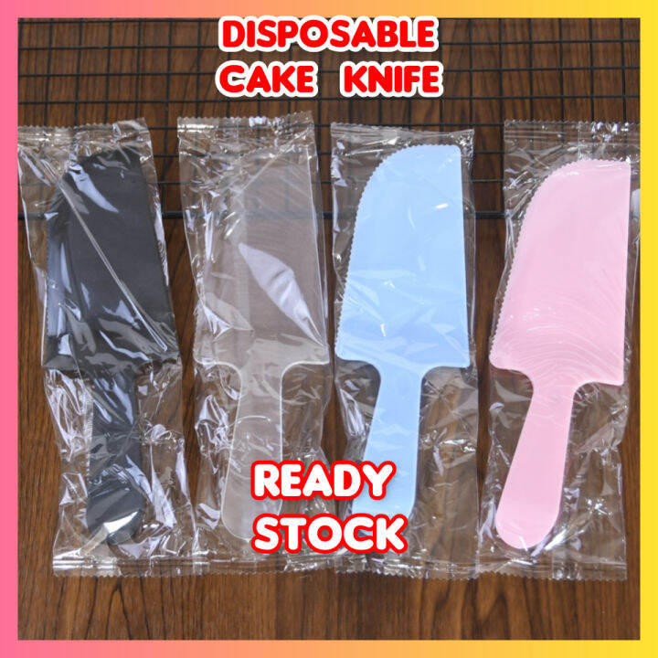 Plastic Cake Knife Disposable Type Plastic Knife READY STOCK Birthday