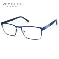 ZENOTTIC Square Progressive Prescription Glasses for Men Women Business Myopia Eyewear Photochromic Anti Blue Light Eyeglasses