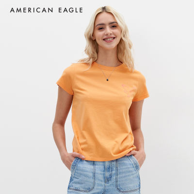 American Eagle Slim Classic Tee เสื้อยืด ผู้หญิง สลิม คลาสสิค (NWTS 037-8743-817)