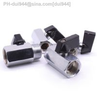 1/4 3/8 1/2 BSP Female Male Thread Brass Mini Ball Valve Pipe Fitting Connector with Handle