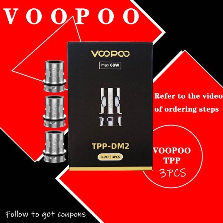 eoqp86808amw VOOPOO TPP COILS OCC 3 PCS Tpp DM1 DM2 Voopoo Drag 3 Drag