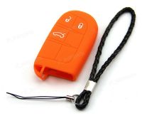 □ Orange Silicone Case Cover For Fiat Ottimo Dart Remote Smart Key 3 Buttons JP3OR