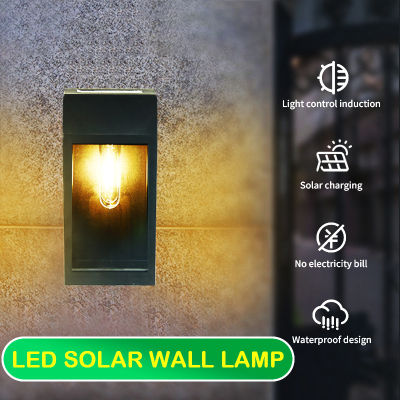 LED Garden Solar Wall Light LED Outdoor Solar Lamp Waterproof Street Lightings Sunlight Powered Garden Light Decorative Lamp