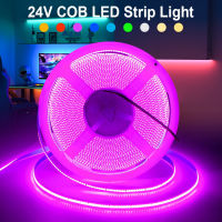 COB LED Strip Light 320 LEDs 24V ไฟ LED แบบยืดหยุ่นเทปเย็น/อบอุ่นสีขาว/น้ำแข็งสีฟ้า /สีแดง/สีเขียว // สีชมพูสำหรับตกแต่งห้องครัว 0.5-10 M-asferttyre