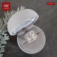 MT แหวนเงินแท้ สไตล์ โมเดิร์น ไซส์: 55, 57, 60 Solid 925 Sterling Silver Ring (sr210) MT Jewelry มณีธารา