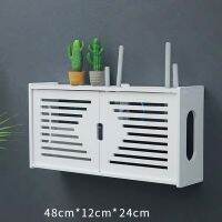 【CW】♕  Large Wifi Router Storage Shelf Wall Hanging Plug Board Bracket Cable Organizer