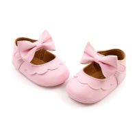 Soft Leather Lace Baby Girls Princess Shoes Newborn Moccasins Shoes Rubber Sole Prewalker Non-slip Toddlers First Walkers