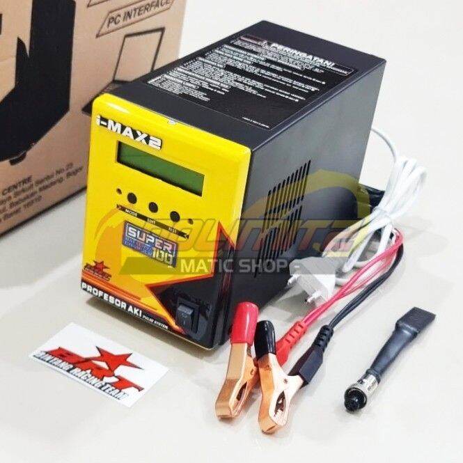 Cas Casan Aki IMAX 2 Digital Battery Charger Motor Mobil | Lazada Indonesia