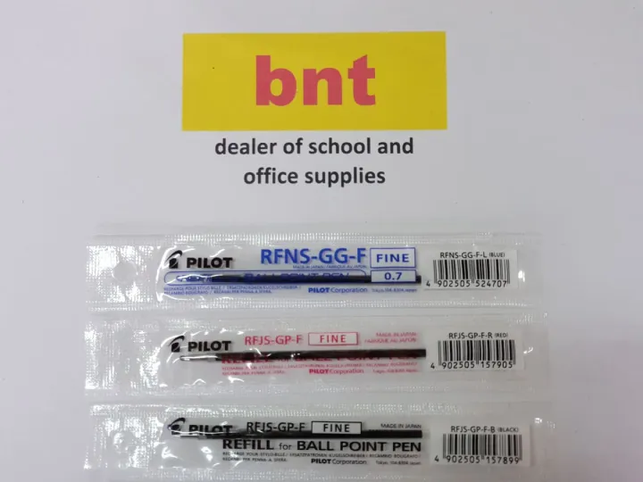 Ballpen Pilot Refill RFNS-GG-F 0.7 blue, black, red 3pcs | Lazada PH