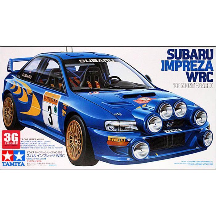 โมเดลรถรถยนต์ของเล่นประกอบเองขนาด1-24-impreza-wrc-98มอนติคาร์โลแบบ-diy-tamiya-24199