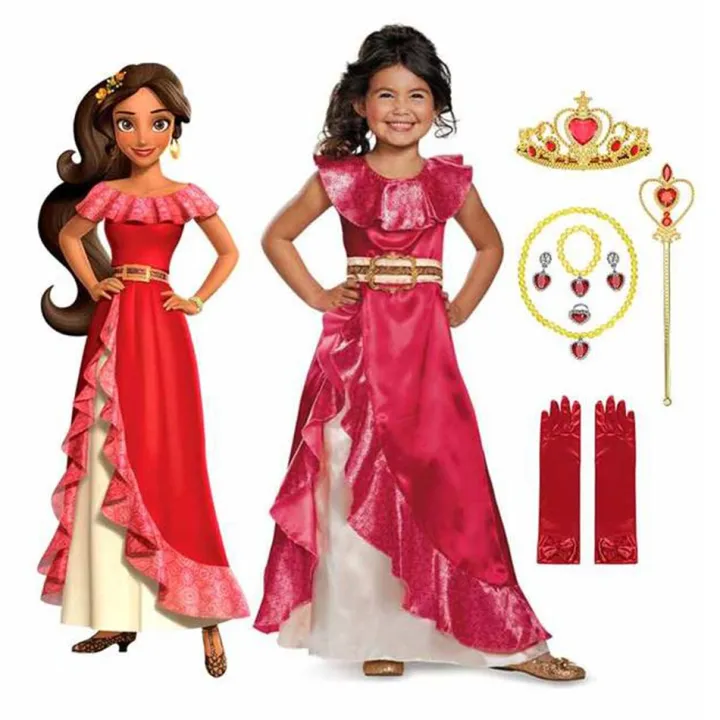 Elena of Avalor Princess Dress for Girls Delicate Halloween Cosplay ...