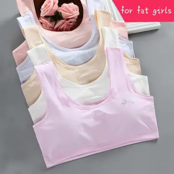 Teenage Girl Training Bra Soft Cotton Cute Bralette Underwire Free