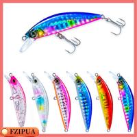 FZIPUA 50mm 6g มีประโยชน์ Tackle ตกปลาในฤดูหนาว SinKing Minnow เหยื่อ Minnow Lures ล่อหล่อยาว เบ็ดตกปลา