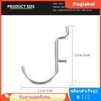 Paqiakoi 20pcs pegboard hooks สแตนเลสตะขอหมุดกระดานเครื่องประดับหน้าจอแสดงผล hooks