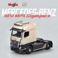 กิกะเพซรถบรรทุกโลหะผสม MP4 1:64 MERCEDES-RENZ 1851รถเทรลเลอร์โมเดลรถยนต์รถขนส่งกล่องโลหะใส่ของเป็นของขวัญสำหรับเด็ก