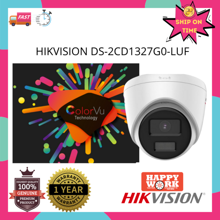 Hikvision Ds 2cd1327g0 L Uf 2 Mp Colorvu Fixed Turret Network Camera