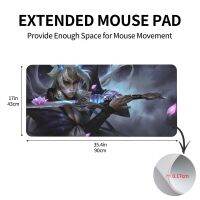 XXL Extra Large League Of Legends Gaming Mouse Pad แผ่นรองเม้าส์กันน้ำ Nonslip อุปกรณ์เสริมสำหรับแล็ปท็อป Magic Mouse