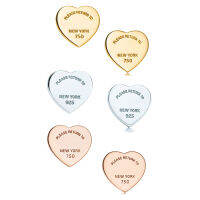 latest popular luxury fashion heart-shaped stud earrings for girlfriend as a gift