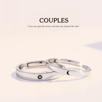 s925 Couple ring 12 แหวนคู่รักเงินแท้ ตะวัน-จันทรา สื่อกลางแทนความรัก ใส่สบาย เป็นมิตรกับผิว สามารถปรับขนาดได้