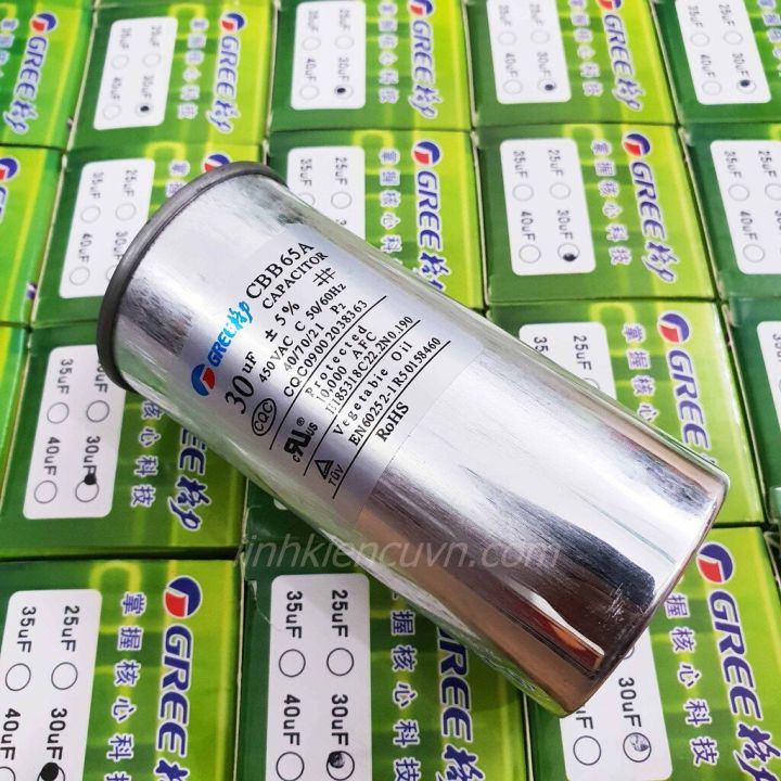 capacitor-อะไหล่แอร์-แคปรัน-gree-คาปา-คาปาซิสเตอร-20-25-30-35-40-45-50-60uf-450v-cbb65-run-airconditioner