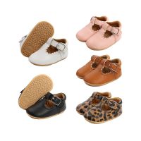 【hot】！ 0-18M Baby Shoes Leather Boy Multicolor Toddler Rubber Sole Anti-slip Infant Newborn