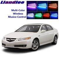 Liandlee แสงสว่างแบบส่องเน้นที่นั่งพื้นรถยนต์สำหรับ Acura Tl ภายในรถมีไฟ Led สีเต็มรูปแบบ